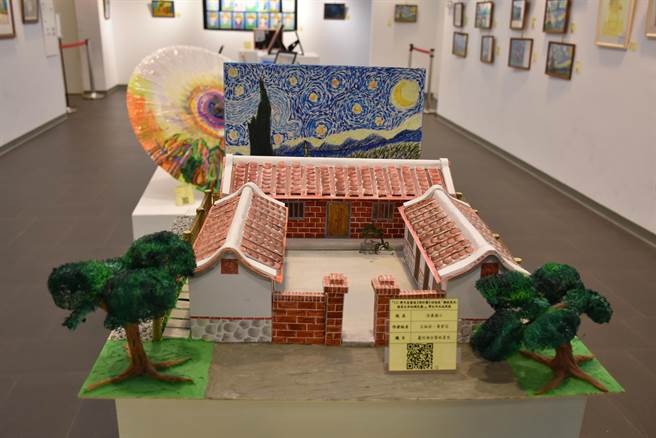 苗栗县政府与广达基金会推游于艺学生成果展，19日开幕。（谢明俊摄）