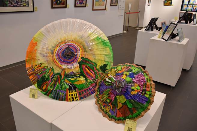 苗栗县政府与广达基金会推游于艺学生成果展，19日开幕。（谢明俊摄）