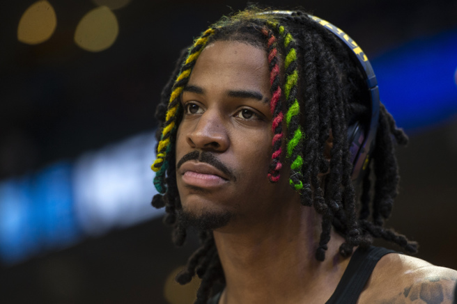 莫兰特场外行为太猖狂，恐丢Nike代言。（美联社资料照）