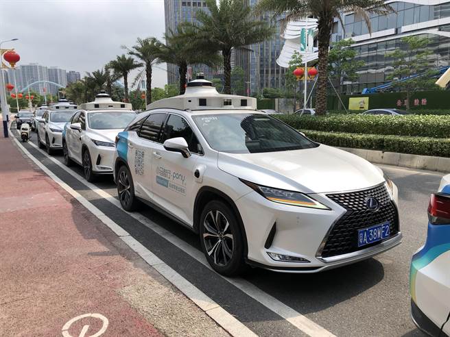 在中美均推出自动驾驶出行服务的大陆公司「小马智行」，在广州也提供计程车道路运输服务。（朱绍圣摄）