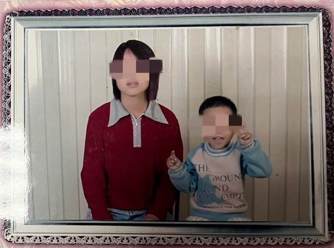 5亿高三生婚后坠楼案扯出离奇身世，他是阿公与母所生，图为赖男母子。（民眾提供）