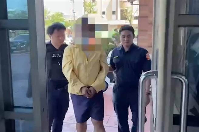 新湖分局逮获使用偽钞的林姓男子。（新湖分局提供／罗浚滨新竹传真）