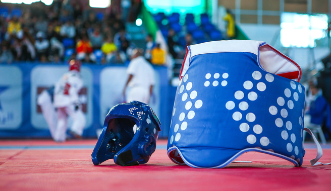 台湾跆拳道选手李东宪日前在南韩「亚太壮年运动会」拿下铜牌，陆委会呼吁国人，赴陆发展或从事两岸交流活动时，不应配合陆方统战宣传或成为陆方统战样板。（示意图／达志影像）