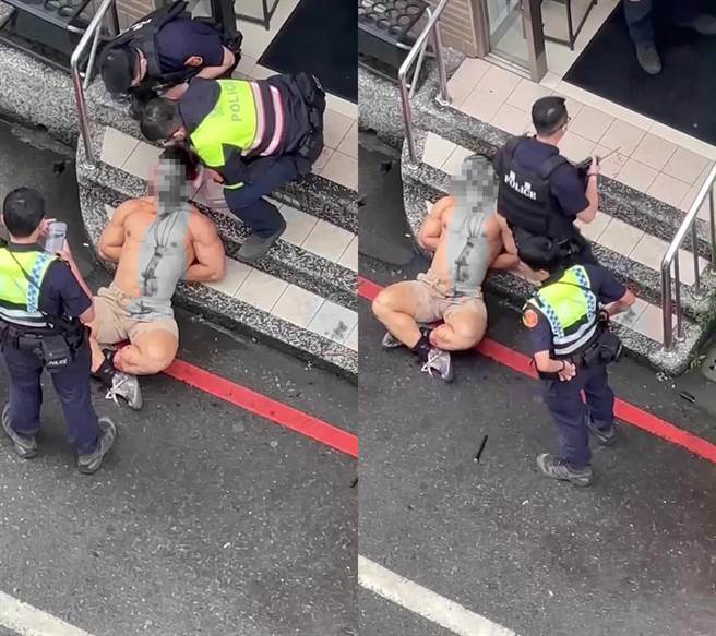 20日28岁朱姓健美教练情绪失控大闹超商，被称为「台版绿巨人浩克」，后来又外流出员警持警棍爆打朱男12下的影片流出，让不少网友认为执法过当。（本报资料照片）