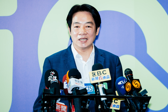 副總統賴清德（見圖）20日出席民進黨活動，會前受訪時指出，民主自由不是國民黨的DNA。（郭吉銓攝）