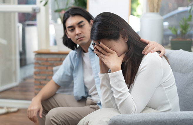 射手、狮子、巨蟹及金牛座男生最怕女友哭泣，每当看见对方落泪就没辙。（示意图／达志影像）