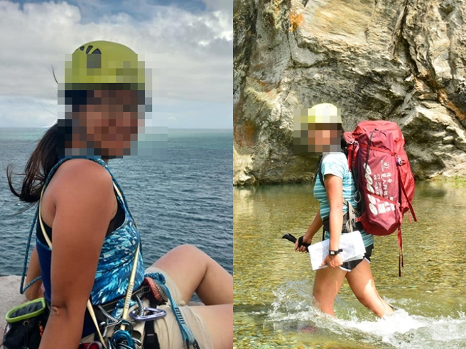 目前仍失联27岁的陈姓女子是台大登山社的成员，平时在脸书常晒出团练溪降的影片，亲友上脸书为她集气「请求上天给这个阳光女孩一个机会」。（翻摄自当事人脸书）