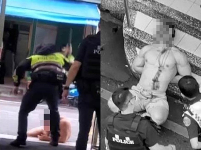 网红「广告小妹」认为男子当时并无手持武器，也没有做出夺枪或「致命性」行为，例如掏口袋，因此即便美国警方也不能随便开枪。（翻摄照片）