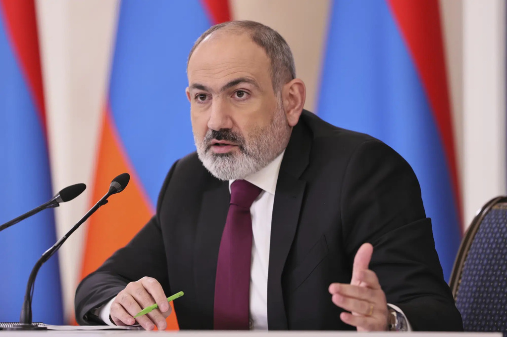亚美尼亚对俄罗斯撤底失望，总理帕希尼扬扬言退出集体安全组织。图/美联社(photo:ChinaTimes)