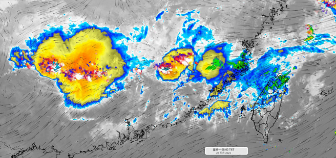 锋面来袭能为台湾带来强降雨，剧烈天气，为水库进补。(翻摄自彭启明脸书)