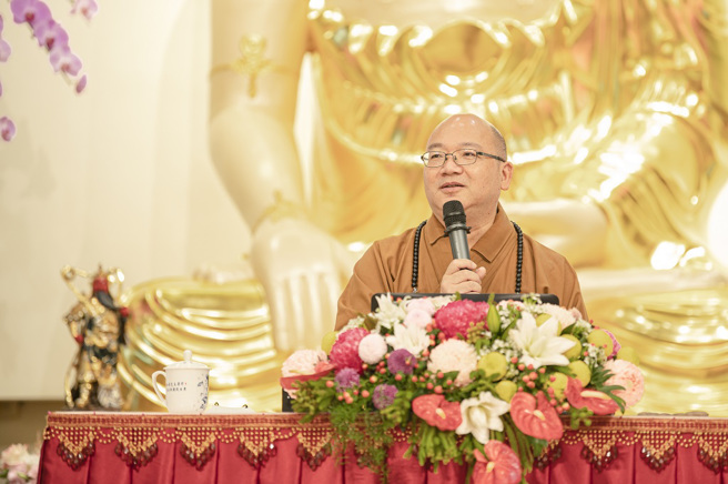 现任佛光山住持心保和尚，长年说法不辍，今年他将在讲座首场畅谈「佛教故事的启发」。(图／惠中寺提供)


