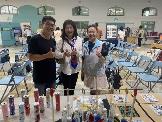 新竹市广达游于艺联合成果展近日在北门国小同心堂热闹登场。（新竹市政府提供／陈育贤新竹传真）