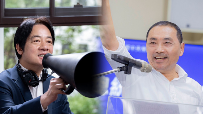 副总统赖清德（左）近日积极争取侯友宜（右）家乡嘉义县的民眾支持。（合成图，取自侯友宜、赖清德脸书）