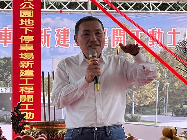 侯友宜对一时用语不精准再次道歉。（王扬杰摄）