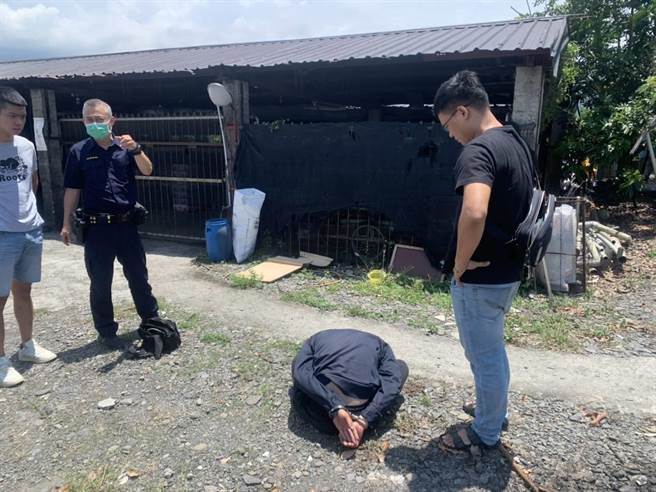 车城超商浩克持利剪伤店员，已被警方逮捕。(警方提供)