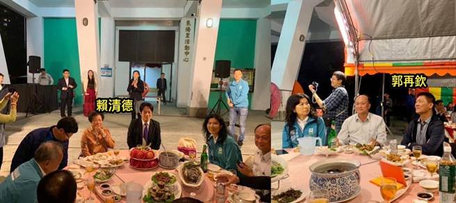 国民党台北市议员徐巧芯发布民进党主席赖清德与民进党中执委郭再钦合照，要求赖清德针对先前称不认识郭再钦，说明说谎的原因。（摘自徐巧芯脸书）