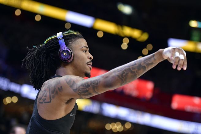 灰熊球星莫兰特面临联盟重惩。（美联社资料照）