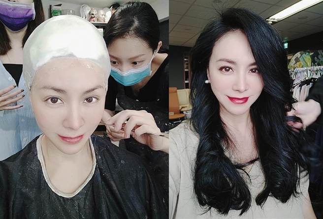 田丽第一次尝试头部翻模，图为翻模前后对比。（群之噰传播提供）