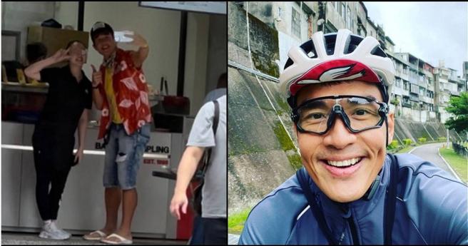 杨一展用餐被粉丝认出，亲切自拍合照。（图／读者提供、翻摄杨一展脸书）