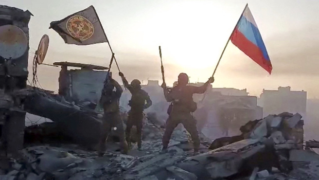 瓦格纳首脑普里格津20日声称攻下巴赫姆特。（图／路透社）