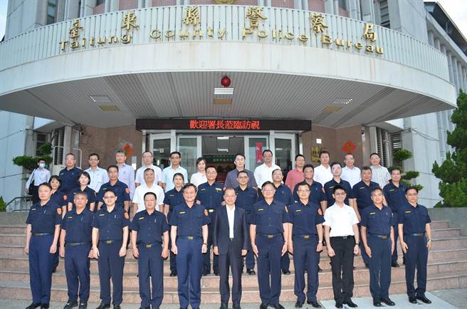 警政署长黄明昭视察台东县警察局。（台东县警察局提供／蔡旻妤台东传真）