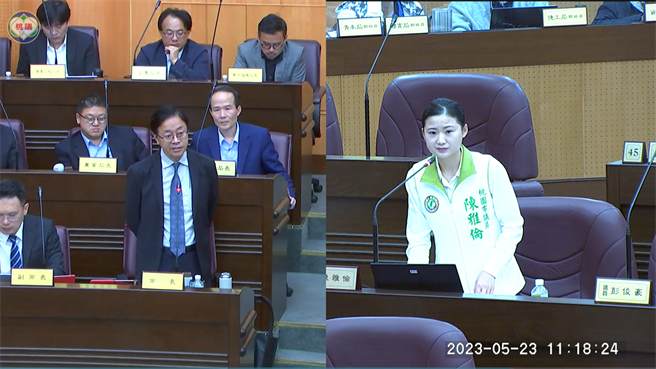 民进党议员陈雅伦批张善政神隐，张善政微愠澄清在家里手机掌控水情。(蔡依珍摄)