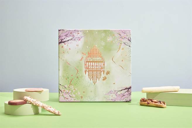 礼坊「华献珍爱」精选七种不同口味的蛋糕，满足喜欢法点蛋糕的新人，1580元。（礼坊提供）