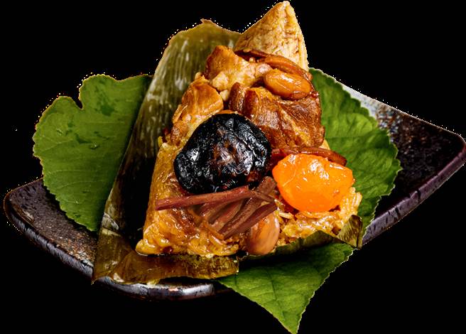 莱尔富「鬍鬚张金沙一品粽」5入475元。（莱尔富提供）