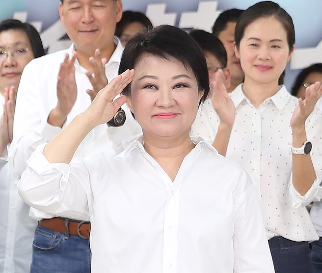 有媒体报导，针对2024立委选举，台中市长卢秀燕（如图）正和地方讨论，打算于第一、第七选区，派出媒体人及运动界知名人士应战。（中时资料照／陈怡诚摄）
