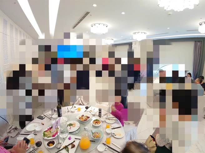 事发当天宴会现场。（民眾提供／孙英哲彰化传真）