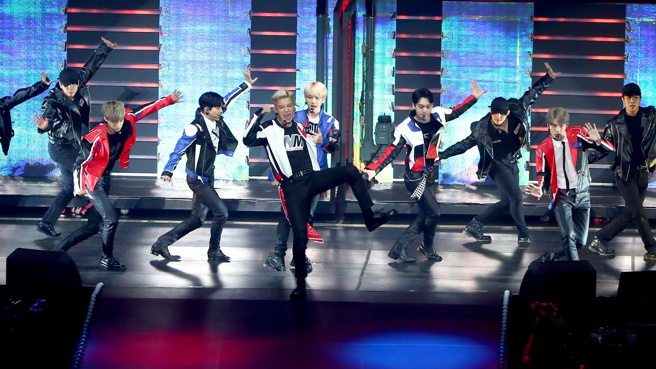 南韩男团EXO曾来台开唱。(图／中时资料照)