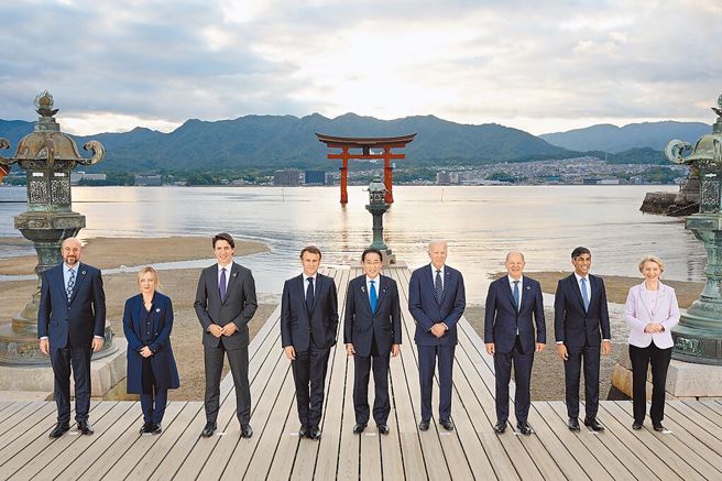 七大工業國集團（G7）領袖峰會在日本廣島舉行，討論涉華議題，中國駐英使館嗆：粗暴干涉中國內政。（摘自G7官網）