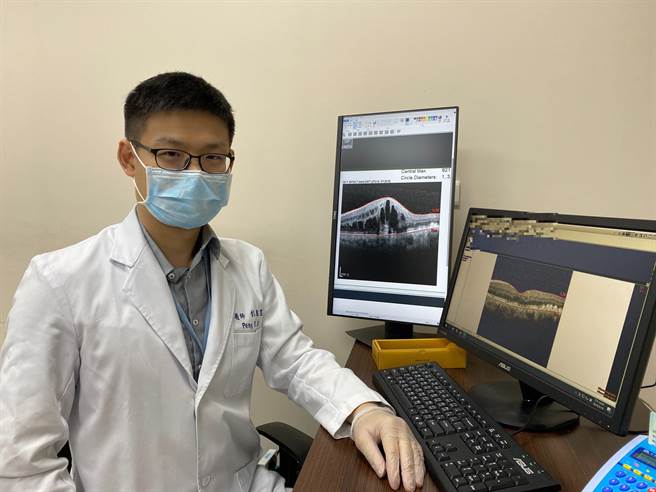 长安医院眼科医师彭书昱提醒，定期进行眼科检查，才能好好保护灵魂之窗。（长安医院提供／冯惠宜台中传真）