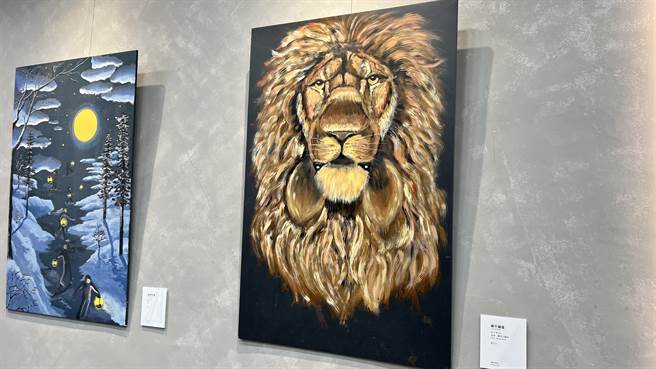 狱方将学员创作出的艺术版画，延展至监狱的环境美化。（张毓翎摄）