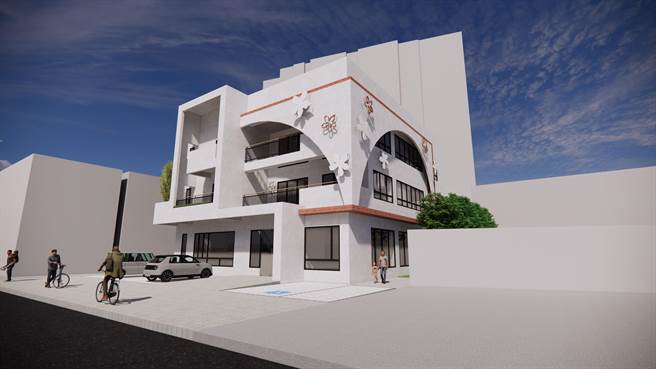 东势区东新、下新及粤寧里联合活动中心24日动土，预计2024年完工，图为模拟图。（台中市府提供／陈淑娥台中传真）