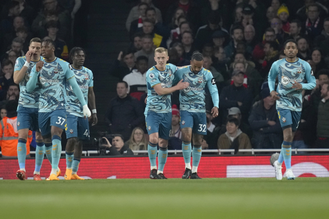 英超队伍南安普敦确定遭降级。（美联社资料照）