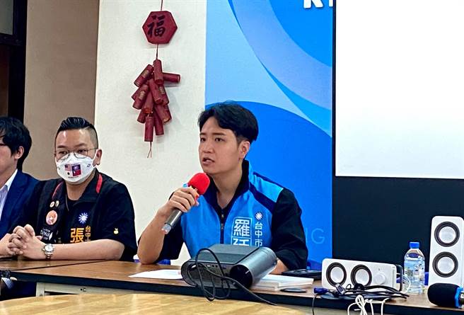 国民党昨天提名台中市现任议员罗廷玮参选台中市第六选区立委，外传他软禁前女友、弃养父亲、被拍性爱影片等，罗廷玮今天开记者会澄清。（张亦惠摄）