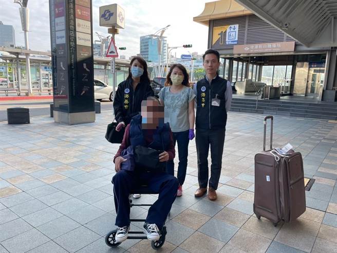 海基会协助滞陆台人B君，从大陆苏州成功接送返回台北市。（海基会提供）