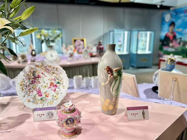 德国麦森瓷器即日起至5月28日在高雄汉来饭店1楼展出上亿元珍宝。（柯宗纬摄）