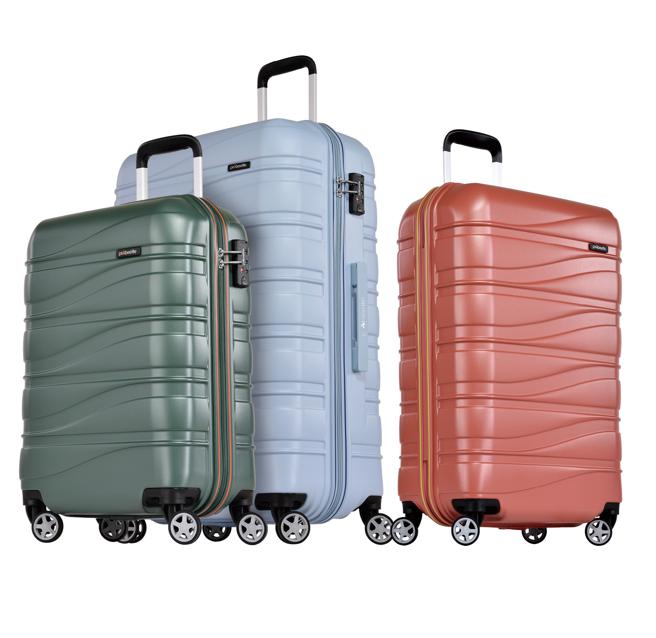 大润发Prbeetle－KJ95流线外型设计旅行箱，28吋原价6880元、特价4080元。（大润发提供）