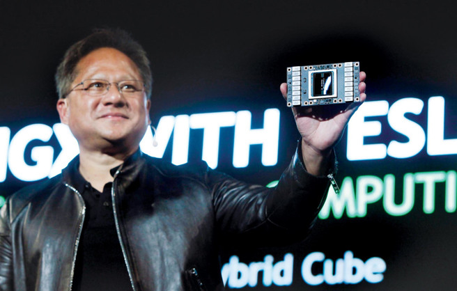 NVIDIA辉达今年以来股价劲扬超过100％，创办人兼执行长黄仁勋身价水涨船高。（图／美联社）