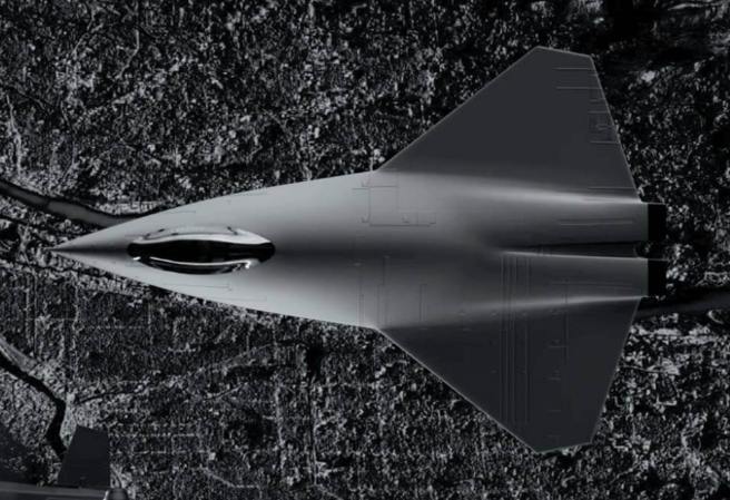 雷神与柯林斯公布的NGAD想像图，线条明快，颇具科幻色彩。（图／柯林斯航太公司）