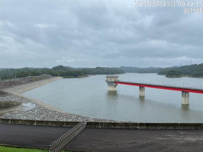 新竹宝山第二水库。（北水局提供／蔡明亘桃园传真）