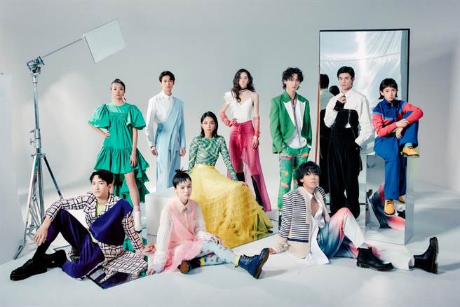 2023台北电影节非常新人，后排左起高倩怡、李振浩、黄湘婷、林奕岚、叶廷麒、邱以太、戴雅芝；前排左起林泽凯、宸颐、曾皓泽。（台北电影节提供）