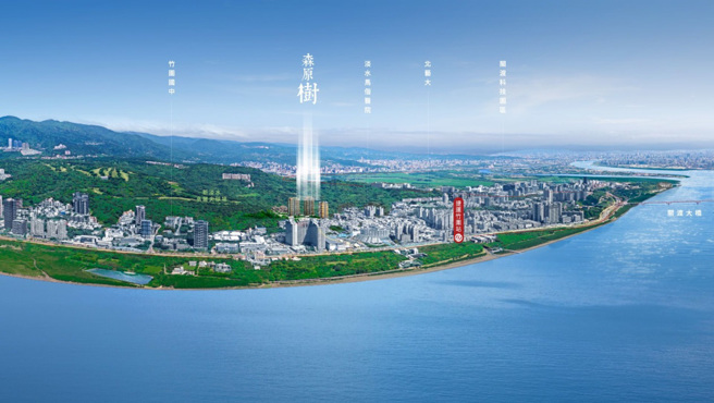 森原树位于捷运红线上，一站进北市、约15分钟达北士科的地利优势，以超值4字头房价吸引双北自住换屋客移居。（图/甲山林 提供）