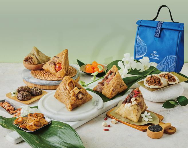 台北新板希尔顿酒店「金兔跃云端礼盒」6入推荐价1,490元、领券享9折。(​​Global Mall 提供)