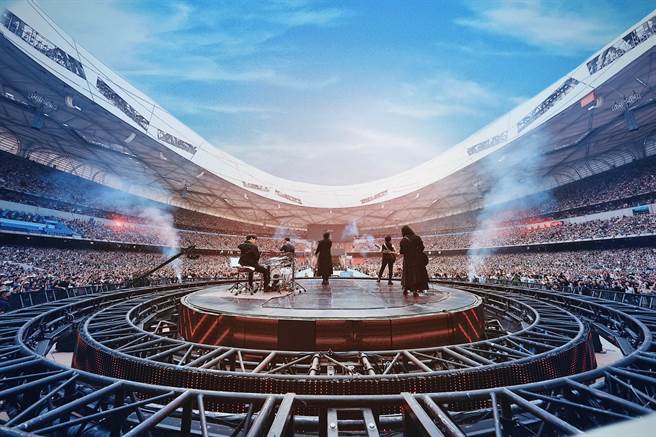 万千歌迷齐聚鸟巢携手五月天完成最倔强的音乐梦。（相信音乐提供）