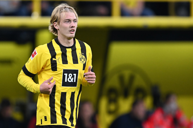 新晋德国国脚 尤利安·布兰特 本赛季表现稳定同样为多特蒙德攻进 9球（图片来源︰达志影像）