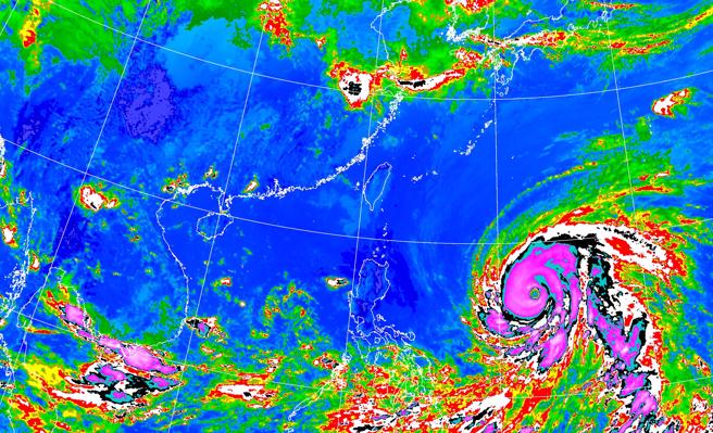 玛娃颱风下周起影响台湾，北部、东部首当其衝。（中央气象局提供）