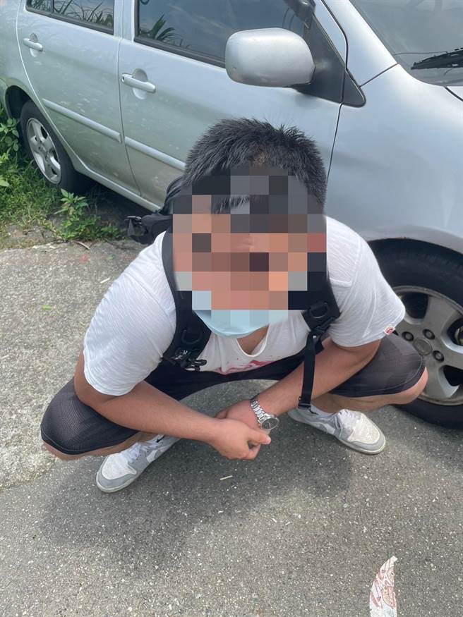 基隆市警局执行专案，查获诈骗车手陈男。（基隆市警察局提供／徐佑升基隆传真）